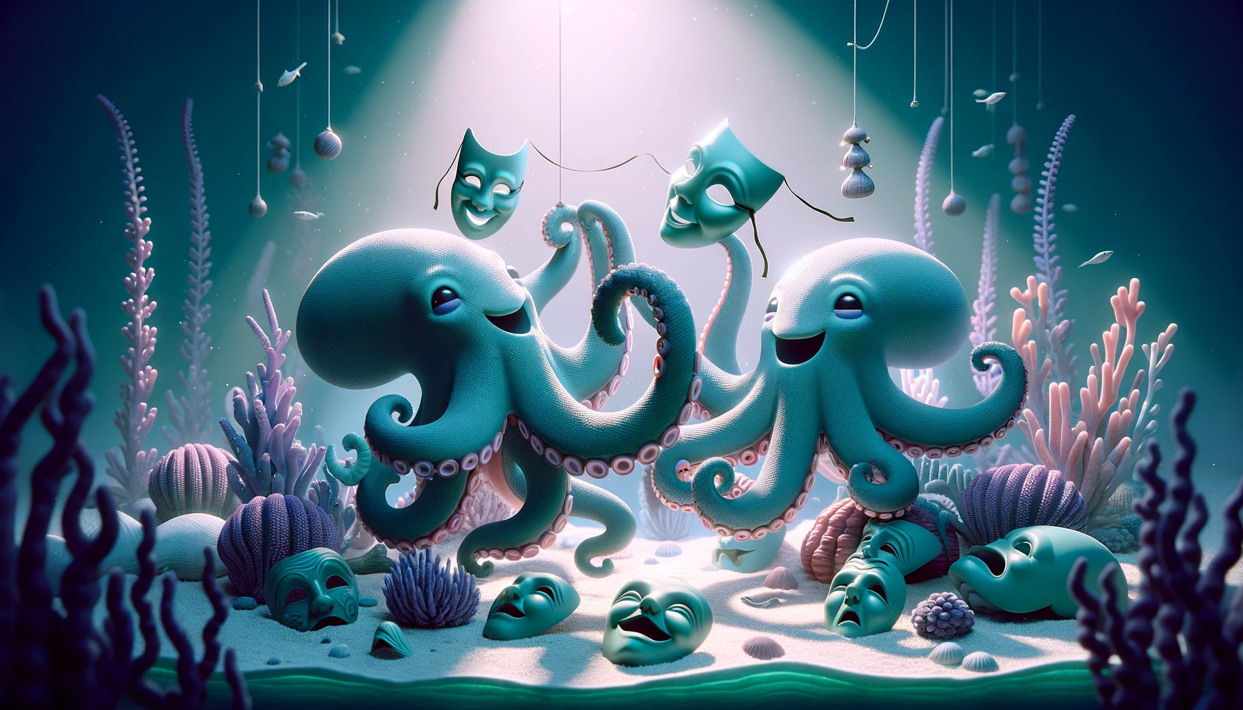 Playwright octopi illustration