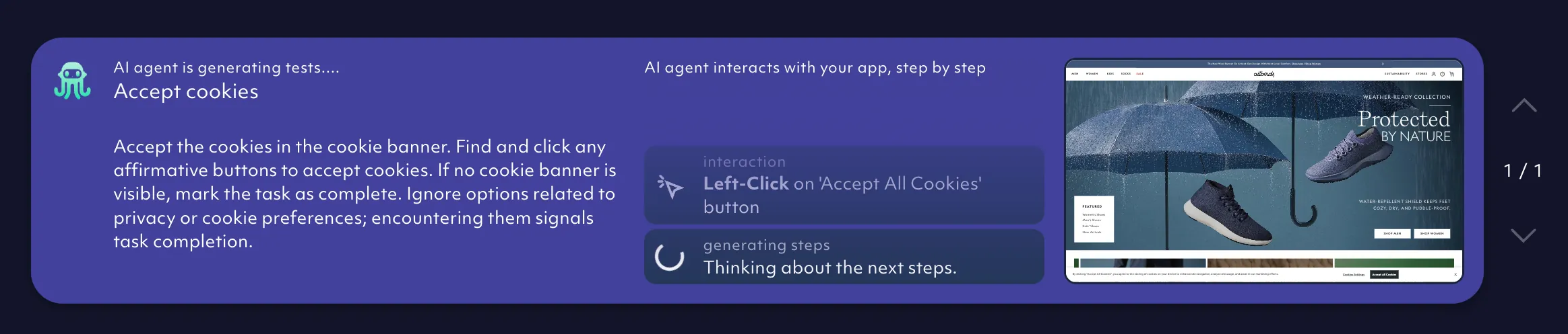 AI auto-generated cookie banner test, 10/24