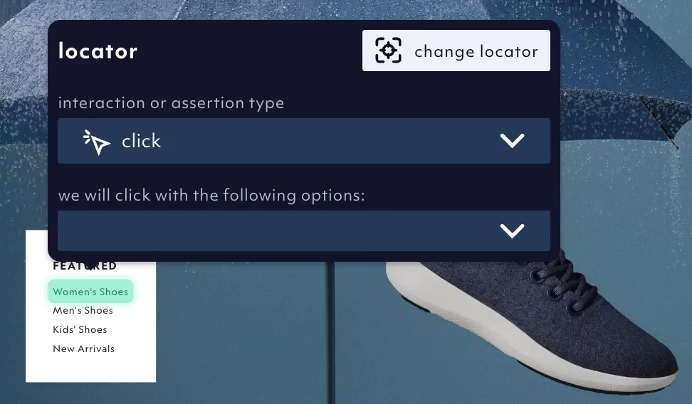 hover in snapshot to activate the visual locator picker to change a locator, 10/24