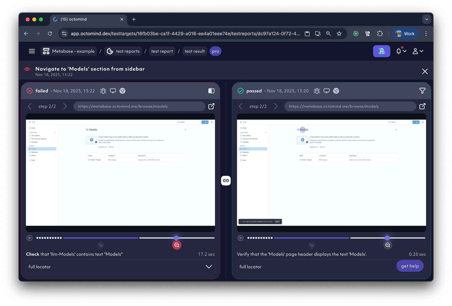 Debugging screenshot